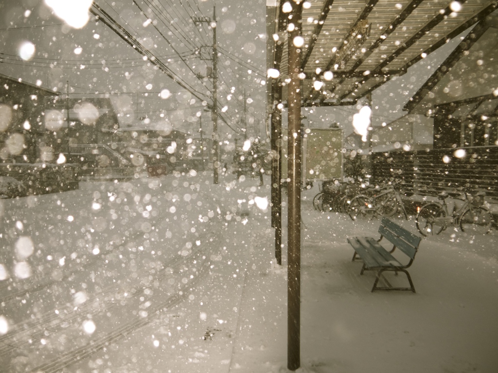 非日常的大雪。