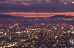twilight above Osaka-city-2