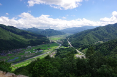 竹田城跡から俯瞰