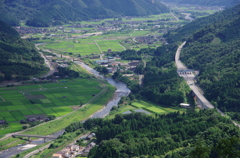 竹田城跡から俯瞰