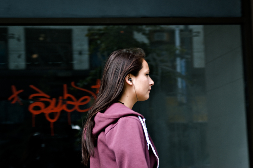 Girl on Granville Street
