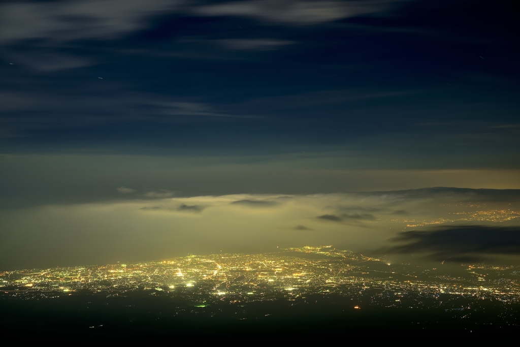 富士5合からの夜景