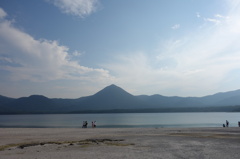 恐山　宇曽利山湖の静けさ