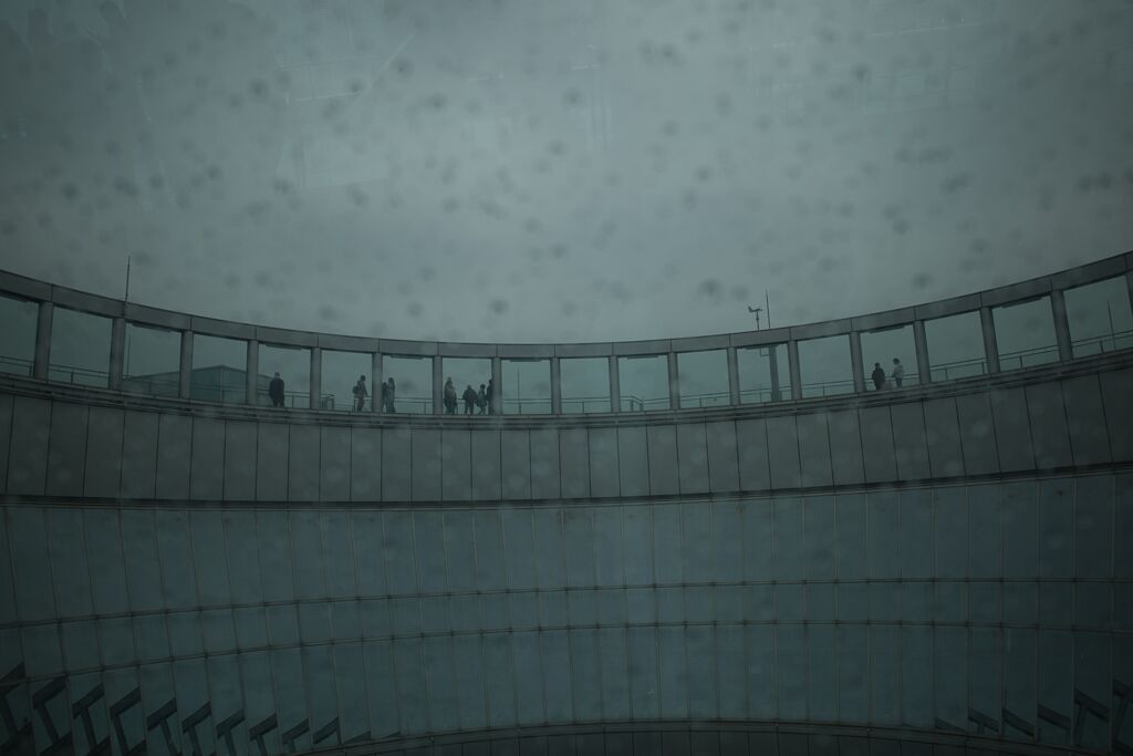雨中の展望