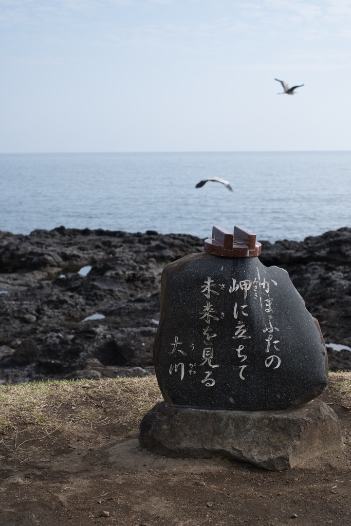 海原を望む句碑