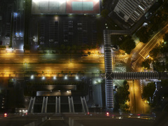 真上からの夜景