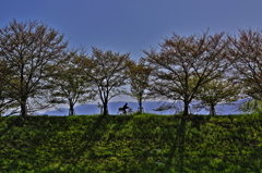 春の夕暮れ