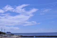 綺麗な海と雲