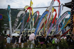 「丸窓電車もお見送り」（岳の幟祭り2016）DSC_7543