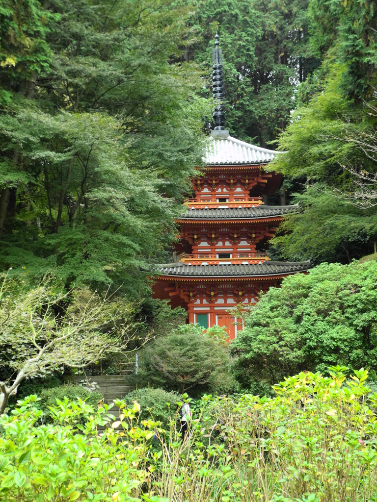岩船寺三重塔