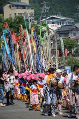 大湯へ向かう[岳の幟９]