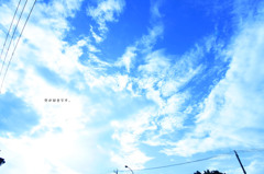 空が好きです。