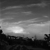 伸びる影、夕暮れ