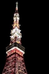 東京タワー直立