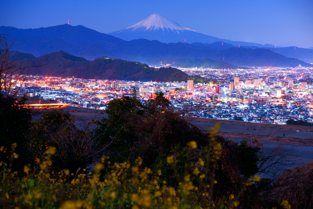月夜の街