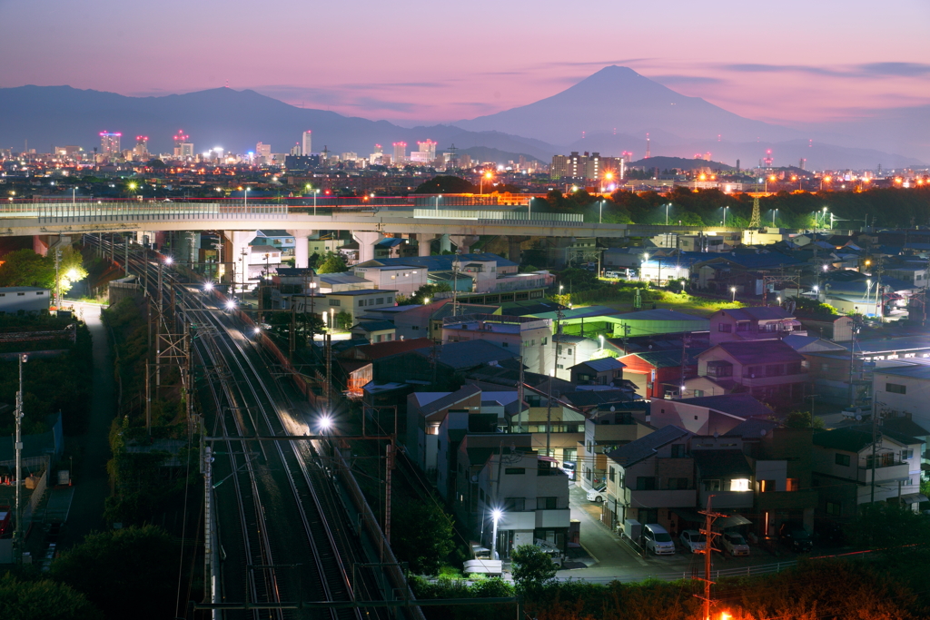 用宗から静岡を望むと
