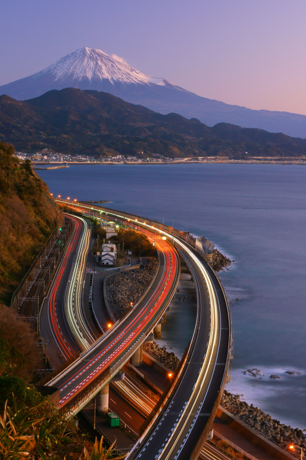 さった峠で正月の朝を