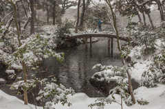 六義園　雪景色