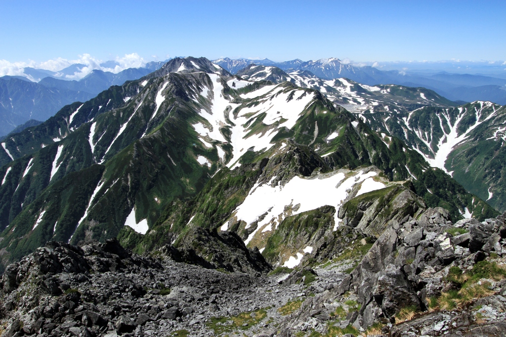 立山三山と室堂平