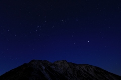 五竜岳星景