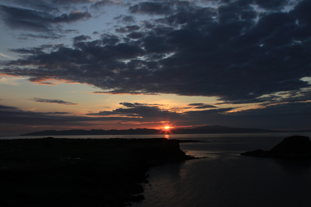 礼文に沈む夕日
