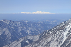 浮遊する白山