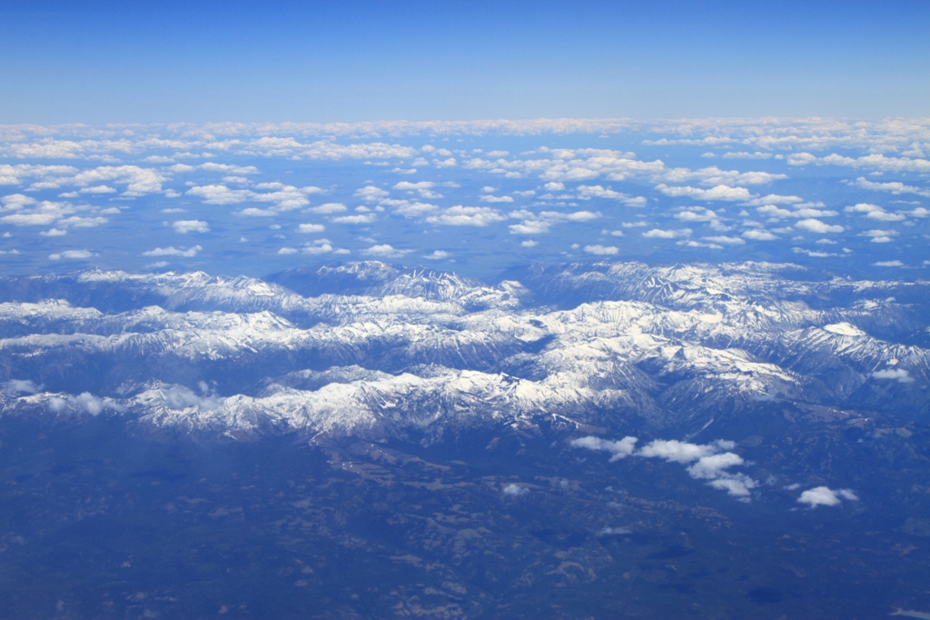 上空1万mからの世界～ロッキー山脈
