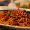 ミートソースのスパゲティ