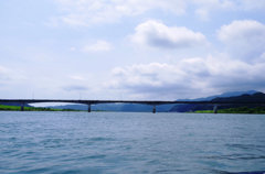 船から見る川もきれい　