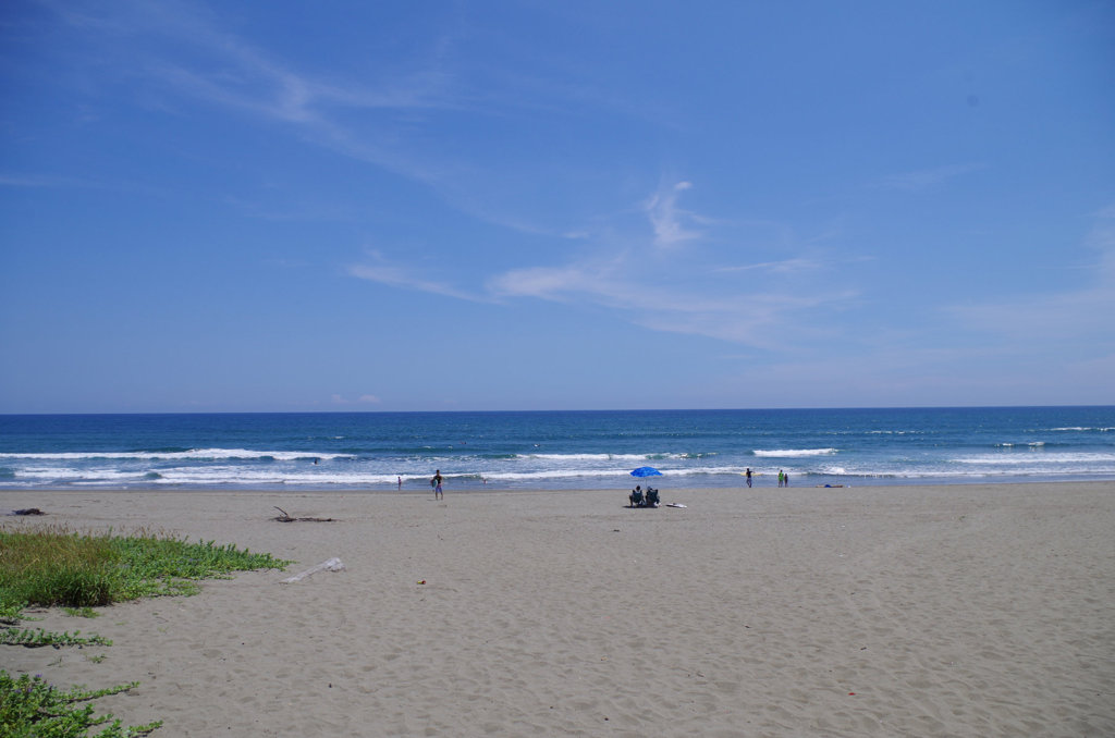 海で一回おりる