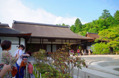 銀閣寺はやっぱり人がおおいねー