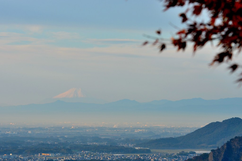 栃木県大平山から眺めた富士山