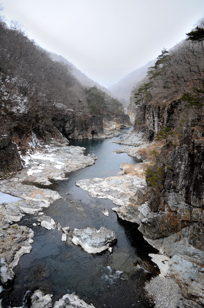 龍王峡冬景色