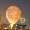 復興支援気球と花火その1