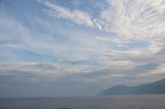 夏の早暁富士