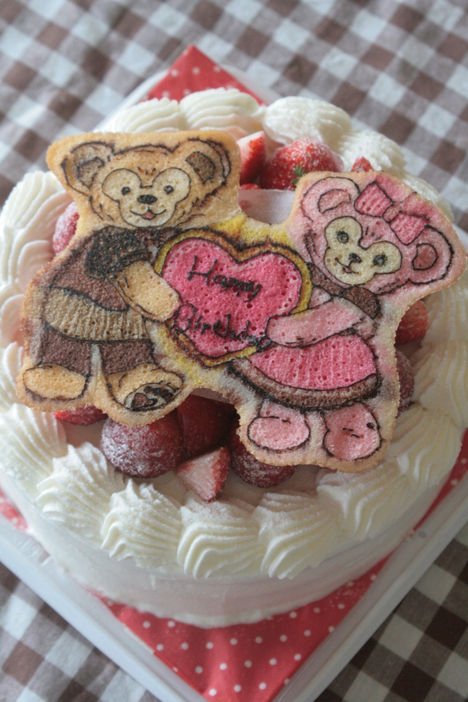 ダッフィー＆シェリーメイのバースデーケーキ