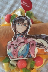 エヴァンゲリオン・真希波・マリ・イラストリアスのケーキ
