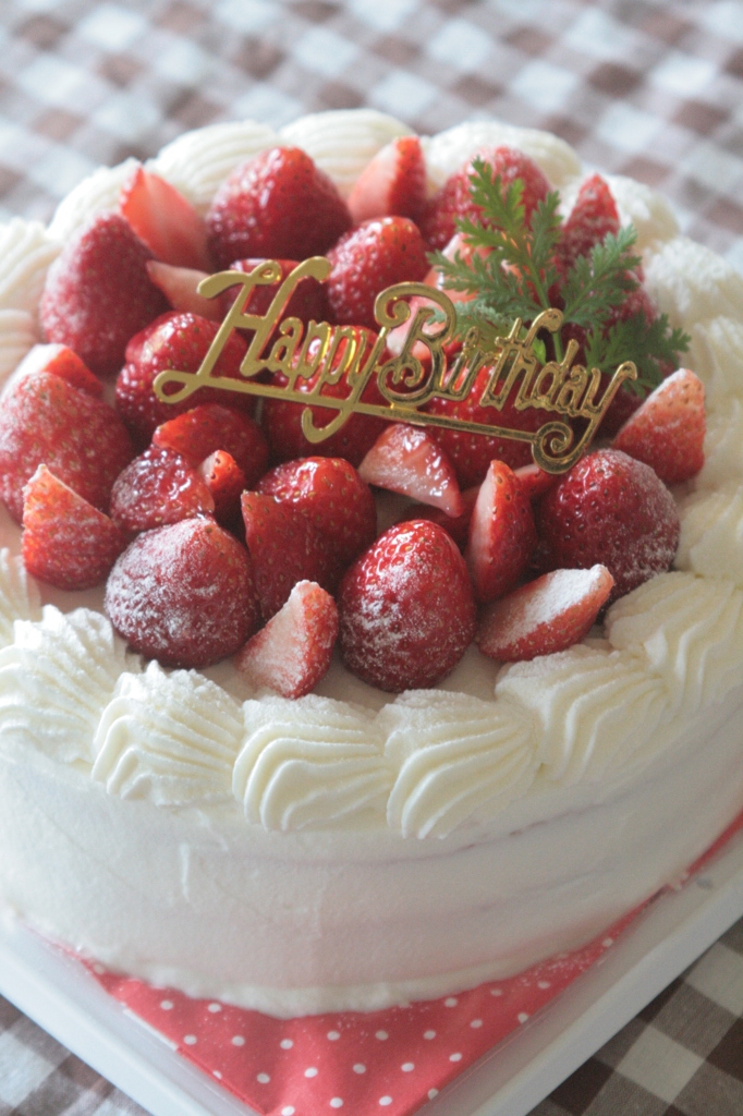 いちごのバースデーケーキ