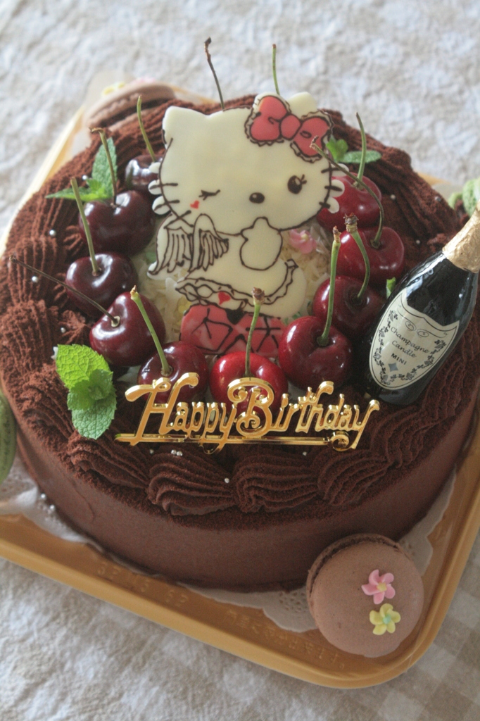 キティ天使のバースデーケーキ