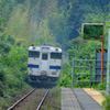 肥薩線鶴丸駅にて