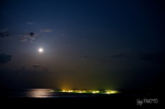 Fishing under the moonlight