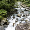 The flow of beautiful water