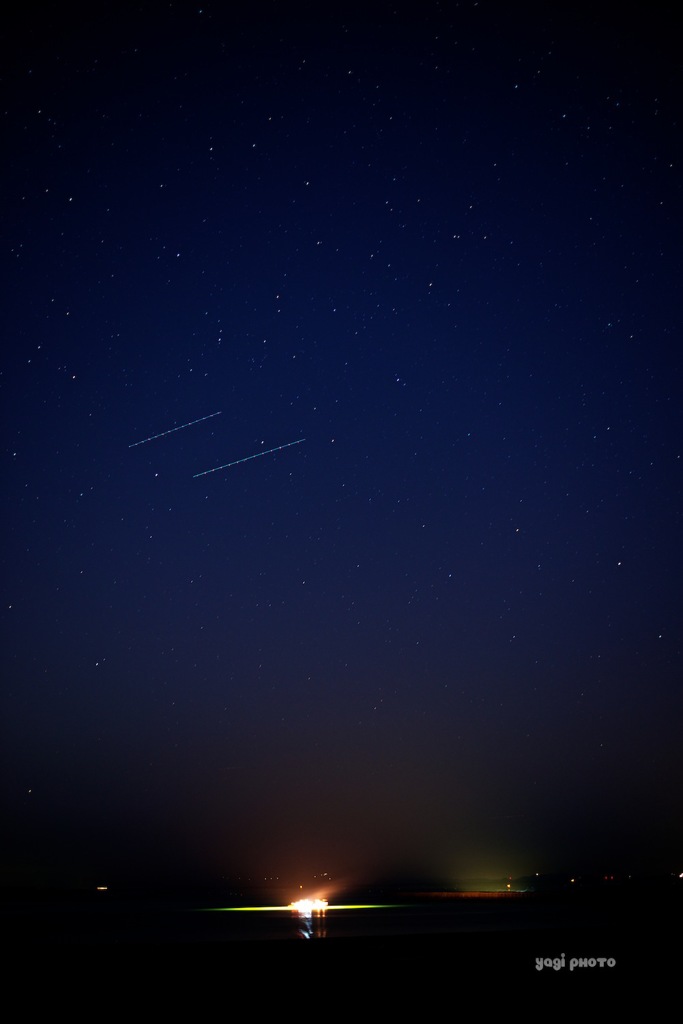 星降る夜のシラスウナギ漁
