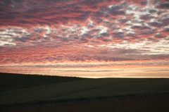 北海道美瑛の夕焼け