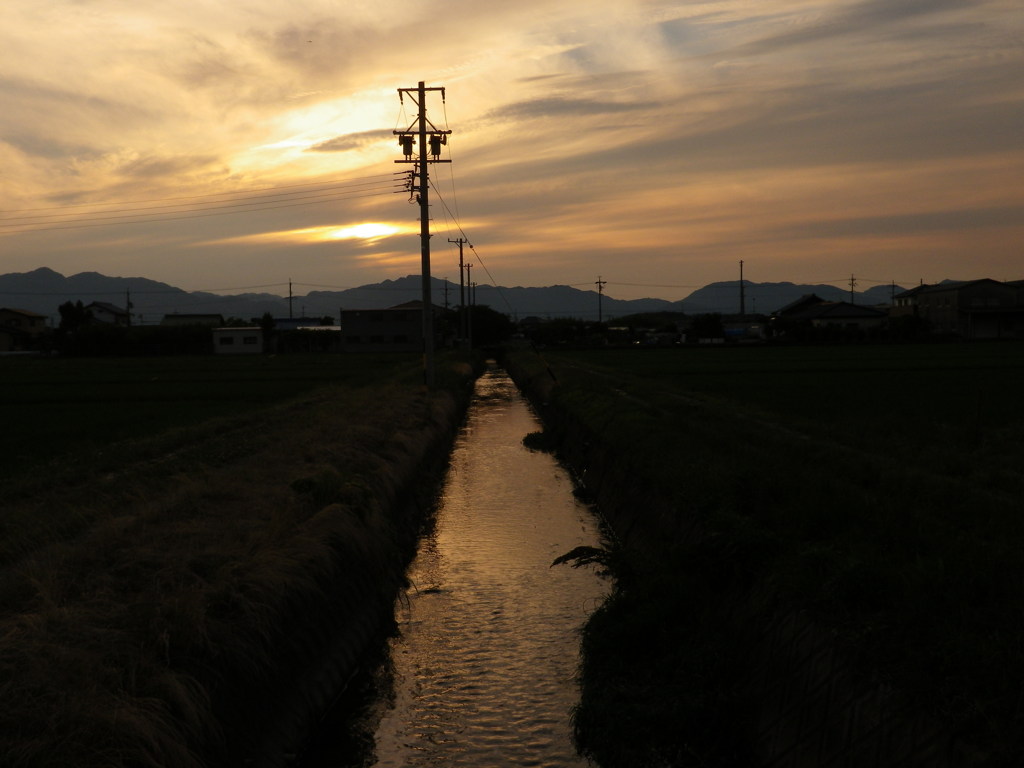 夕焼け帰り道