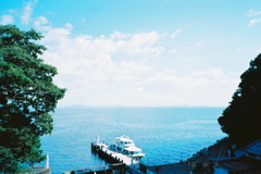 竹生島・港
