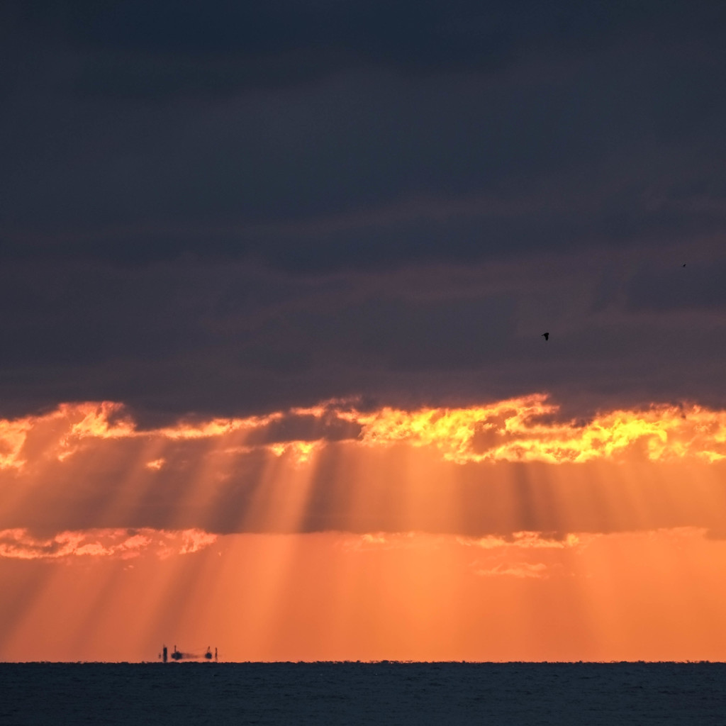 夕暮れの航海