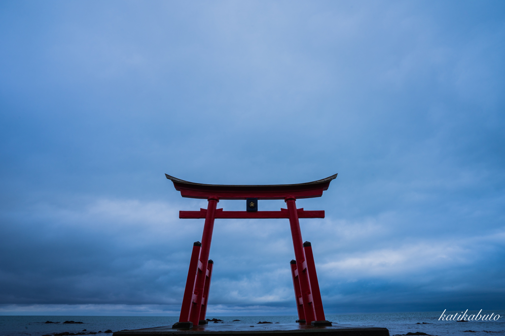 初冬の初山別海岸