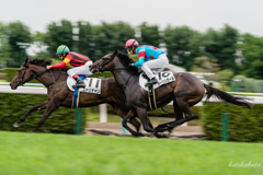 直線での勝負