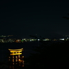 鳥居と夜景②